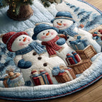 Forest Winter Snow Christmas Tree Skirt