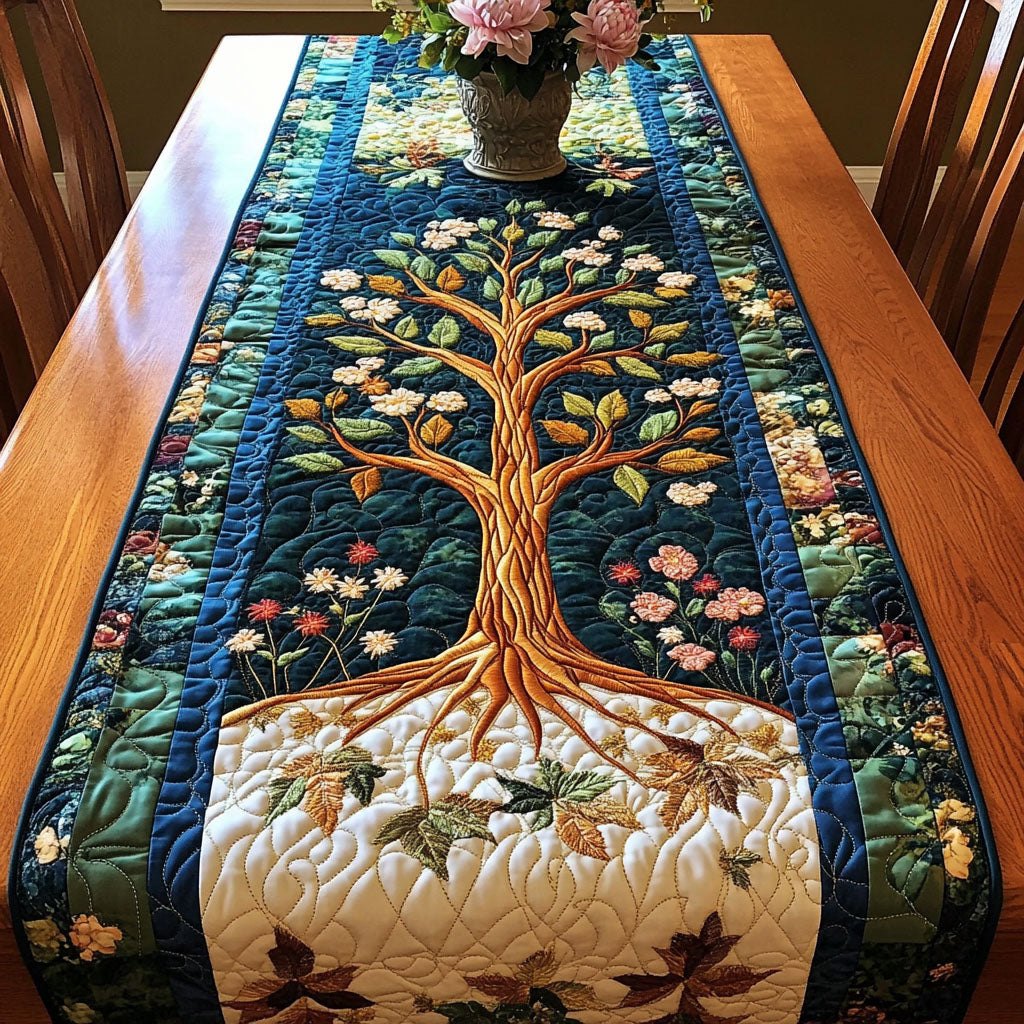 Forest of Blooms Table Runner