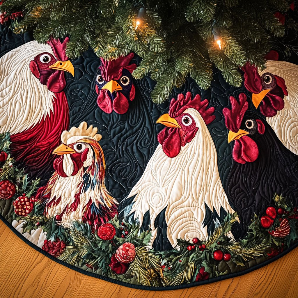 Fowl Festivities Christmas Tree Skirt