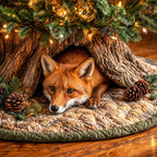 Fox Den Christmas Tree Skirt