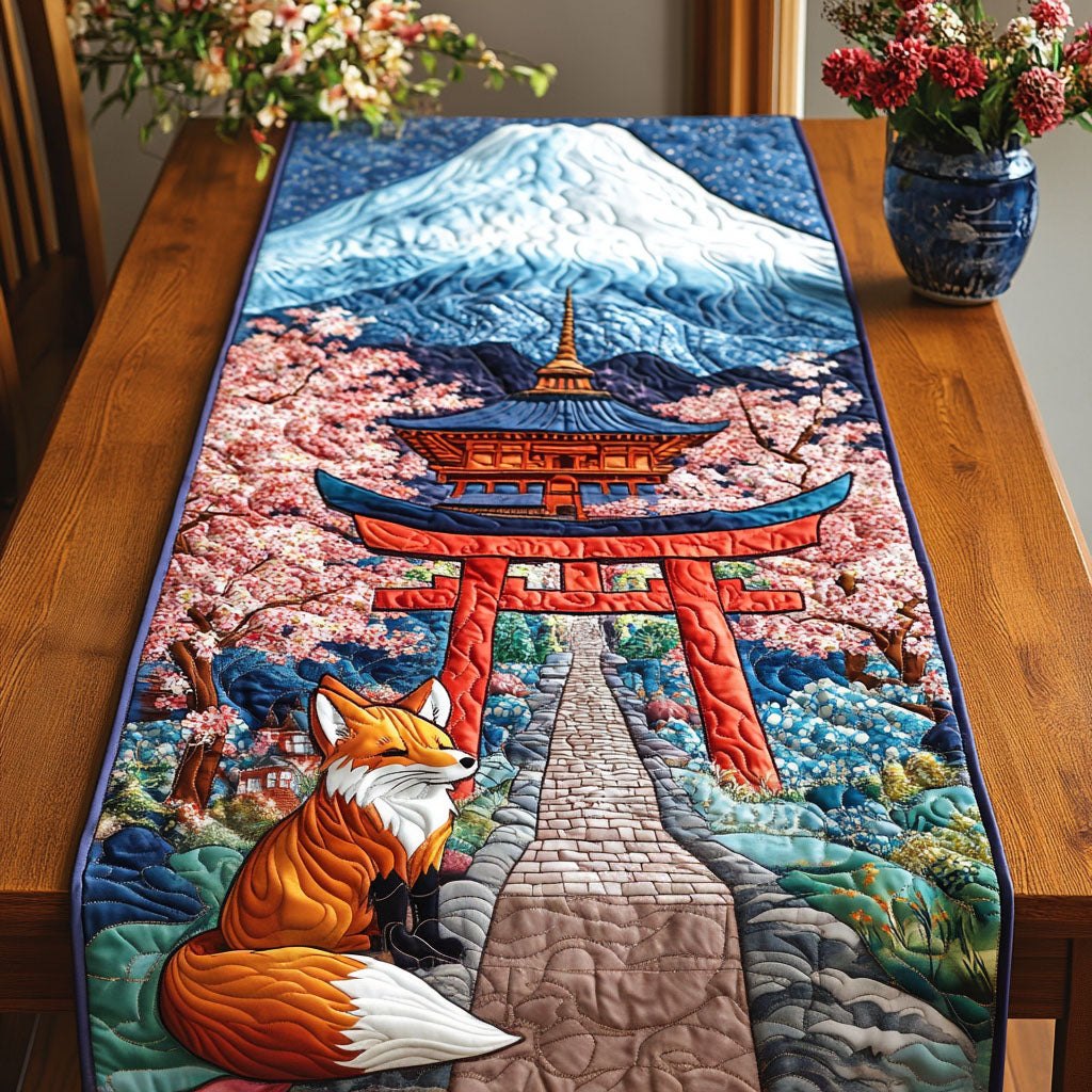 Fox in Blossom Table Runner