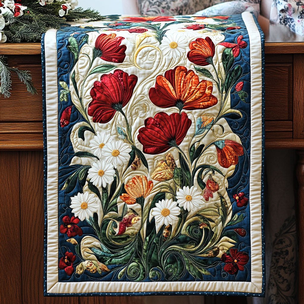 Freedom Blooms Table Runner