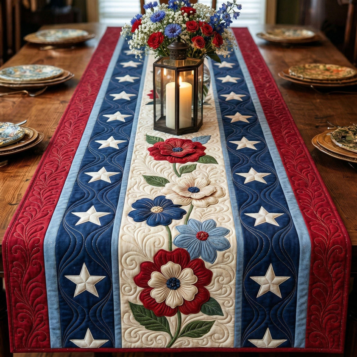 Freedom Bouquet Table Runner