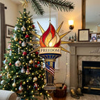 Freedom Burns Bright Christmas Ornament