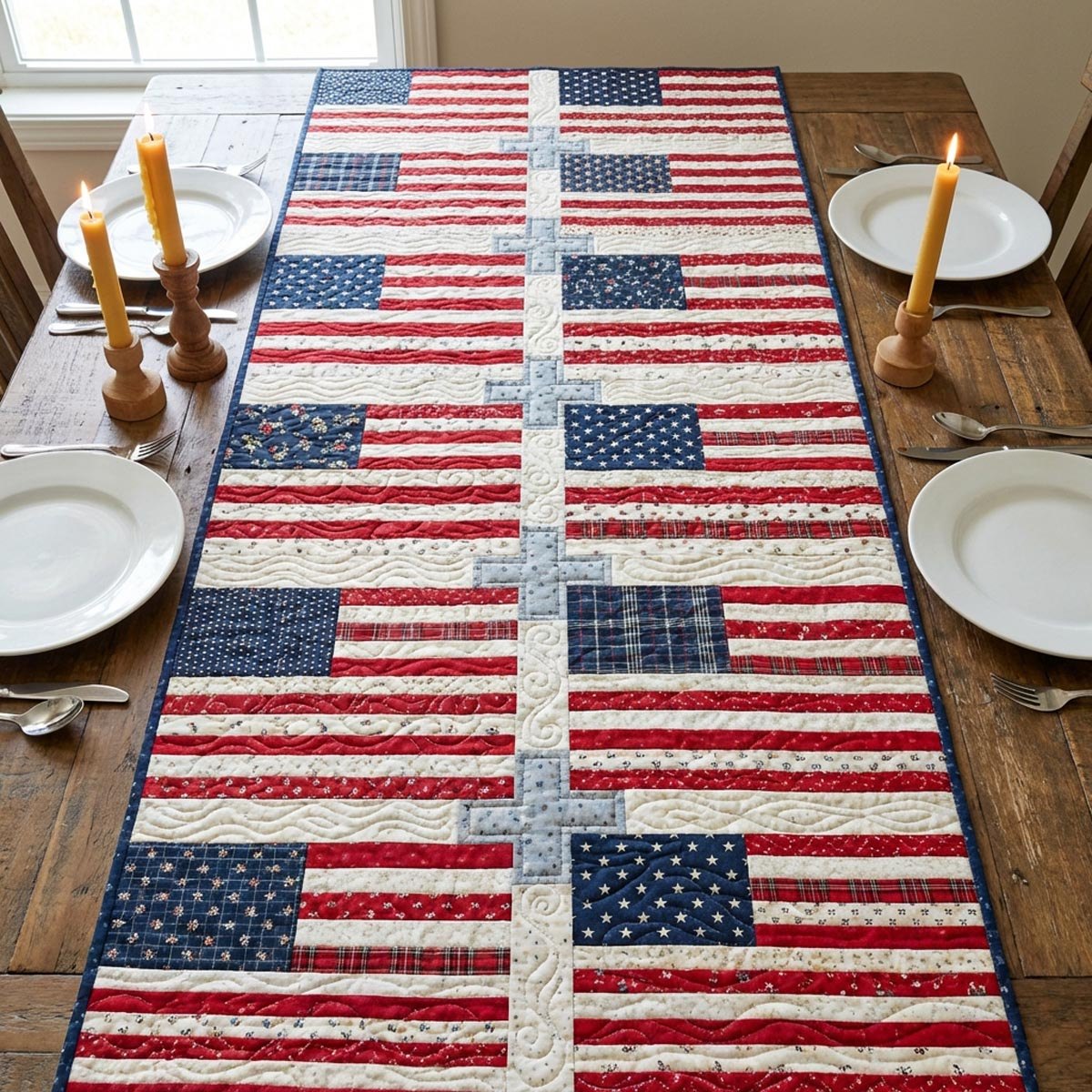 Freedom Field Table Runner