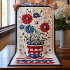 Freedom Flowers Table Runner