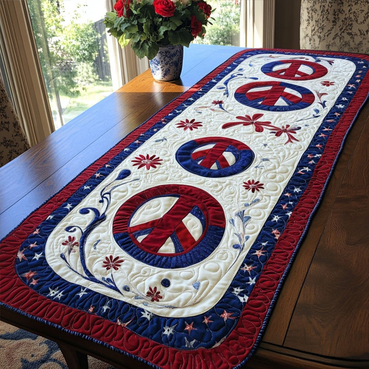 Freedom Stitches Table Runner