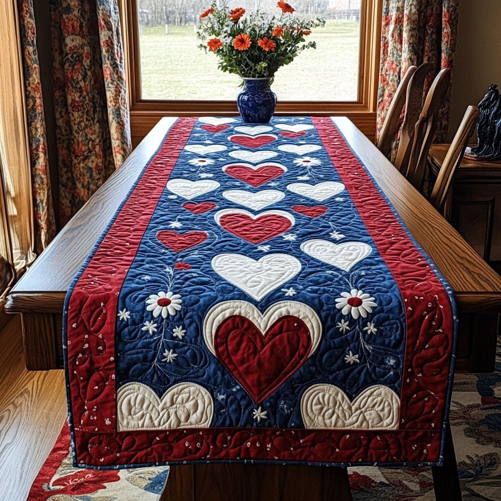 Freedoms Heartbeat Table Runner