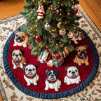 French Bulldog Noel Christmas Tree Skirt