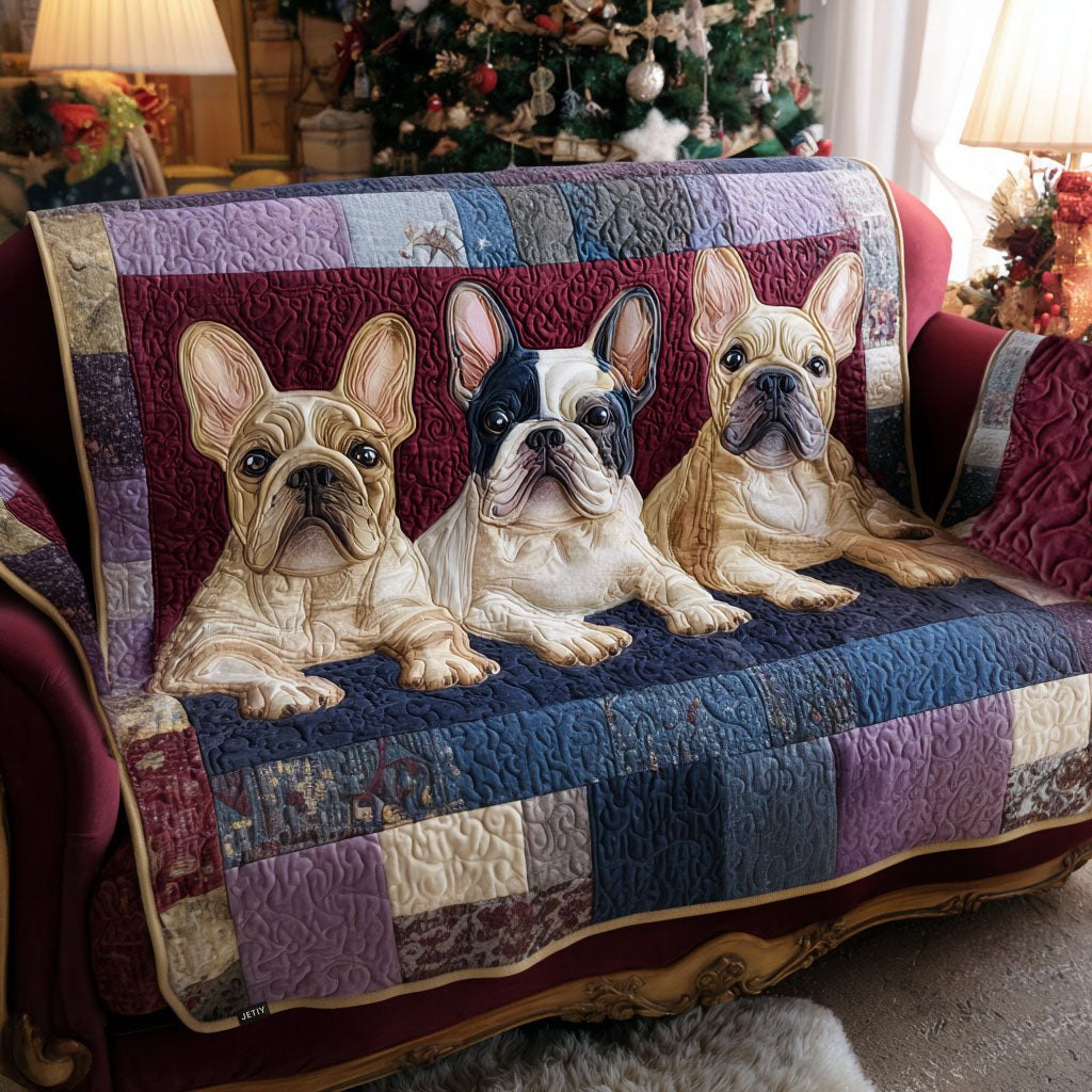 Frenchie Love Sofa Cover