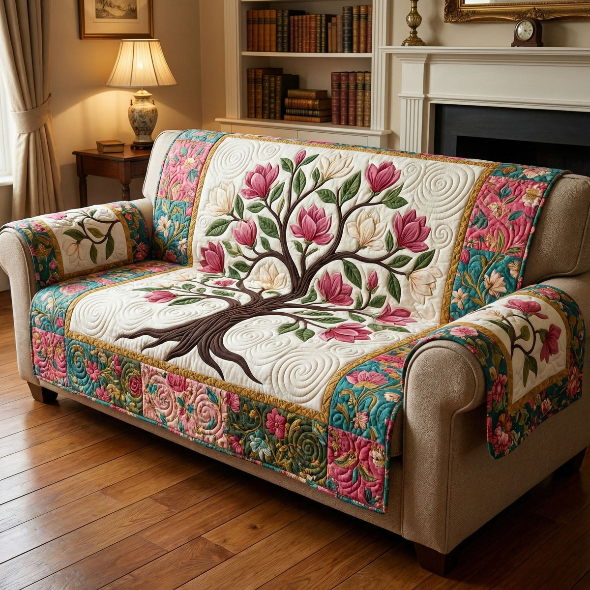 Fresh Magnolia Sofa Cover