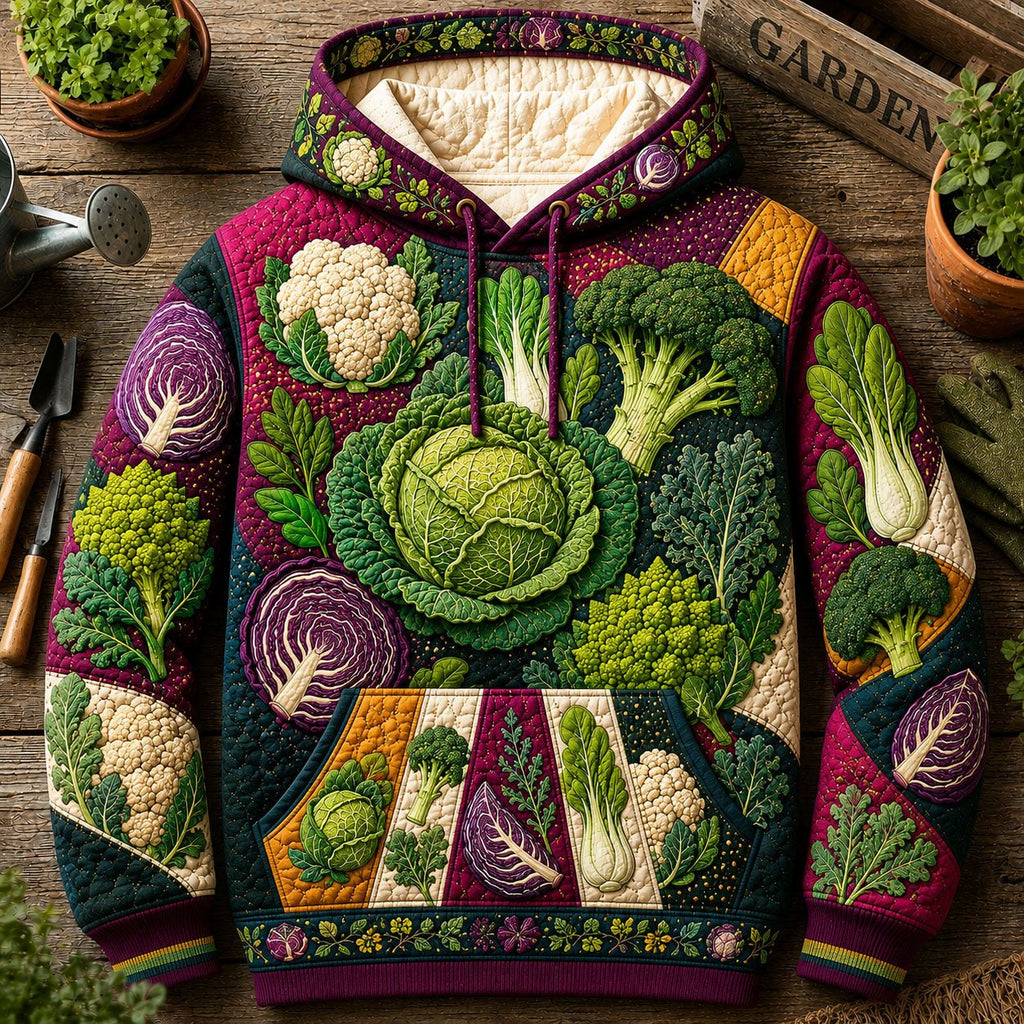 Fresh Vegetable Garden hoodie, all-over print