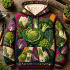 Fresh Vegetable Garden hoodie, all-over print