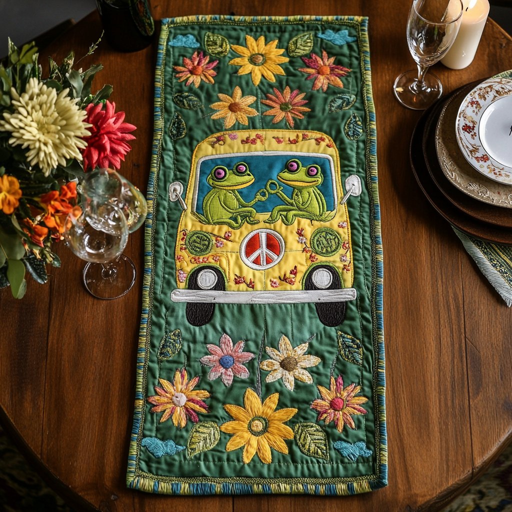 Froggy Trail Table Runner