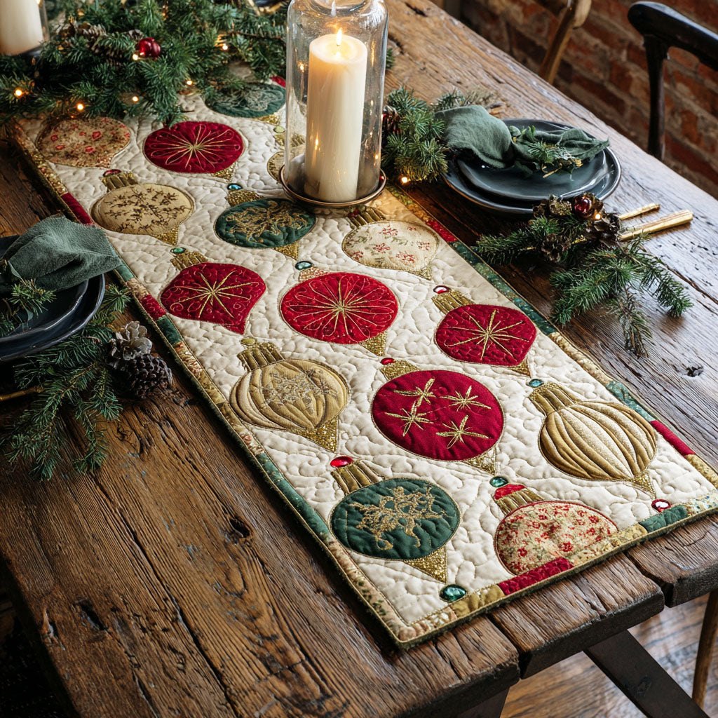 Frost Bell Table Runner