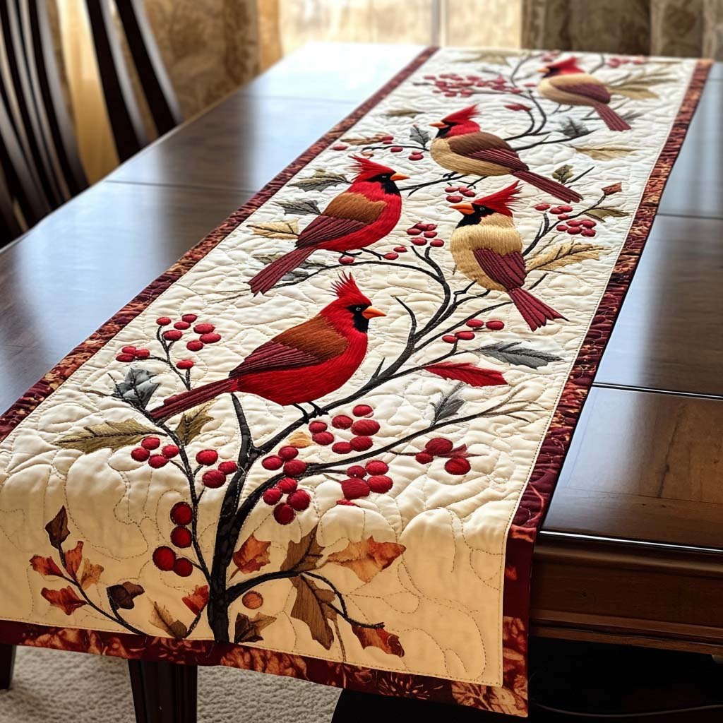 Frostberry Perch Table Runner