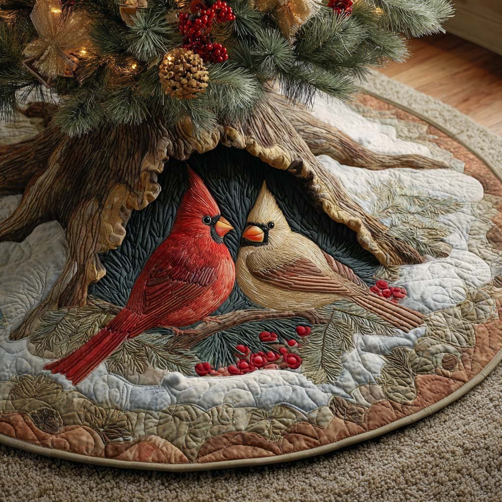 Frosted Branch Harmony Christmas Tree Skirt