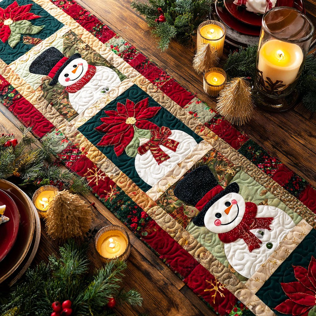 Frosted Companions Table Runner
