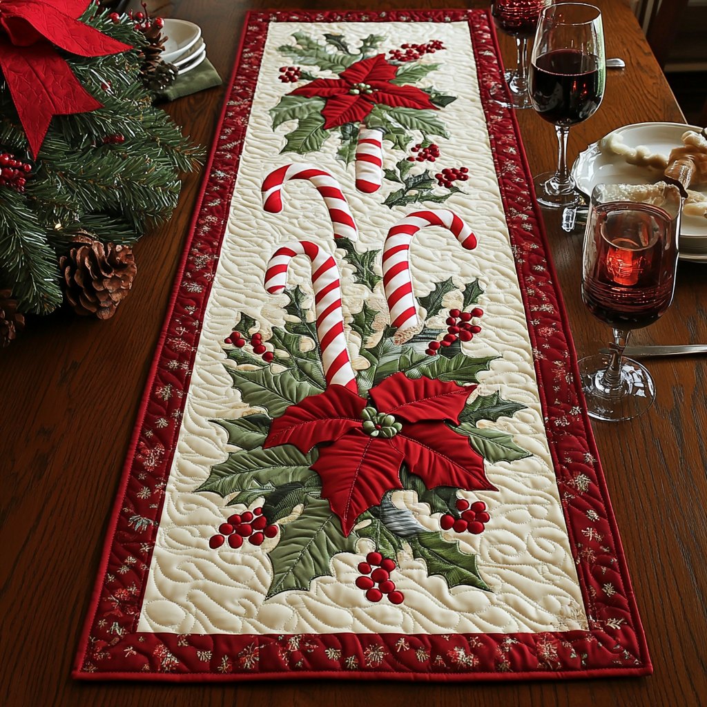 Frosted Joy Table Runner