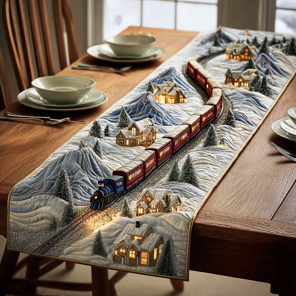 Frosted Pine Trail Table Runner