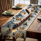 Frosted Pine Trail Table Runner