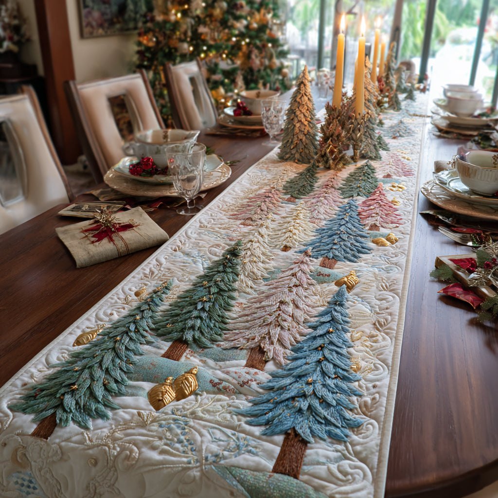 Frosted Pines Table Runner