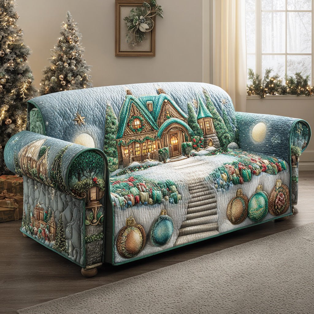 Frosted Wonderland Trail Sofa Cover
