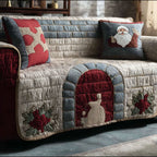 Frosty Hearth Sofa Cover