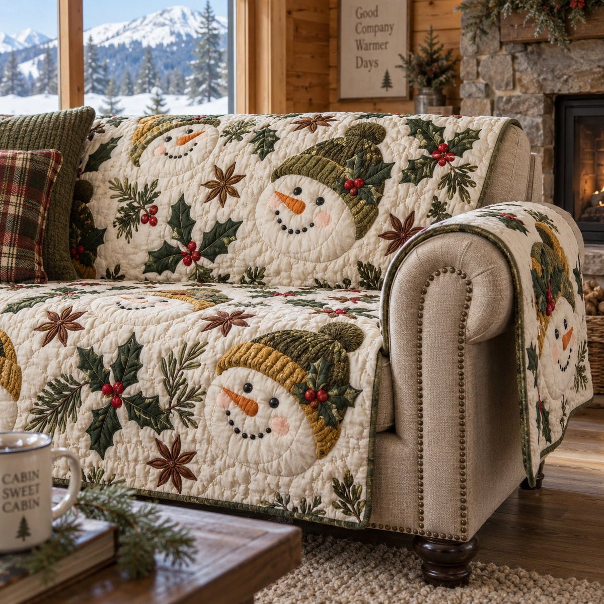 Frosty Holly Guardian Sofa Cover