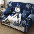 Frosty Lane Snowman Sofa Cover