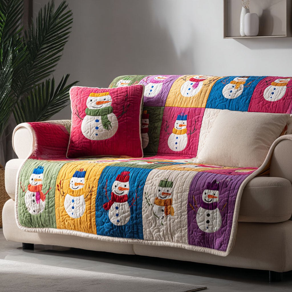 Frosty Parade Sofa Cover