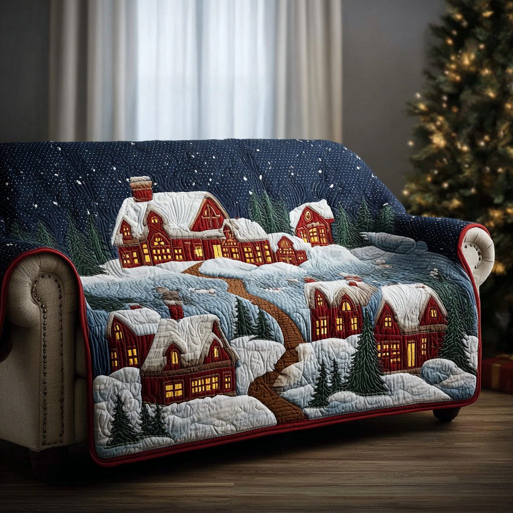 Frosty Path Sofa Cover