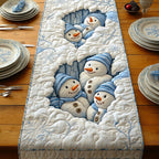 Frosty Smile Night Table Runner