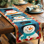 Frosty Snowman Joy Table Runner