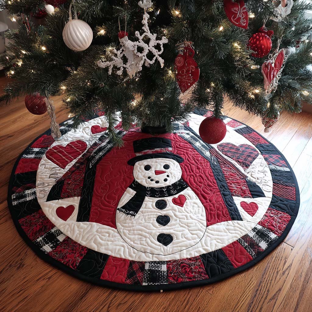 Frosty Snowman Christmas Tree Skirt