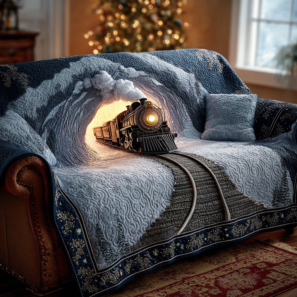 Frosty Track Magic Sofa Cover