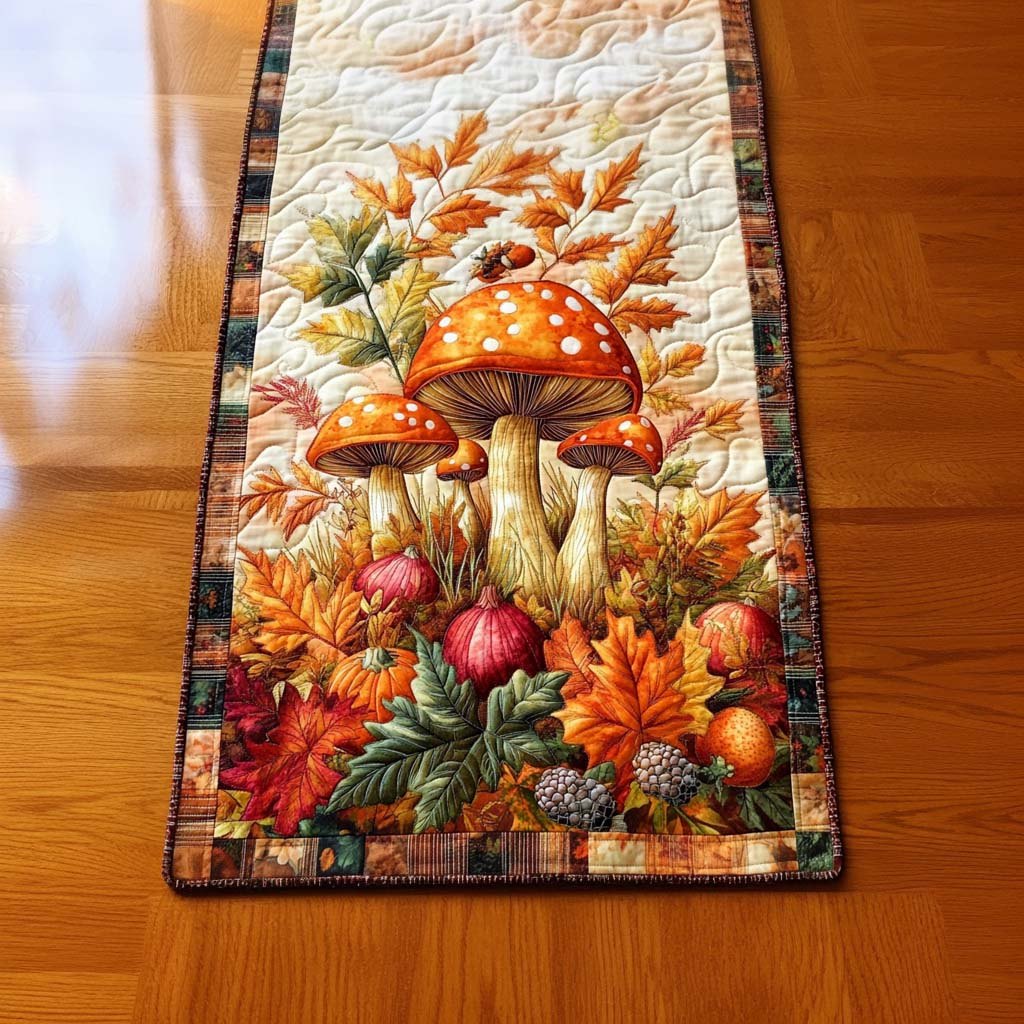 Fungi Festivities Table Runner