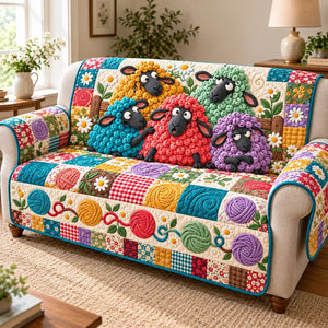 Funky Sheep Carnival Sofa Cover - Made to Order