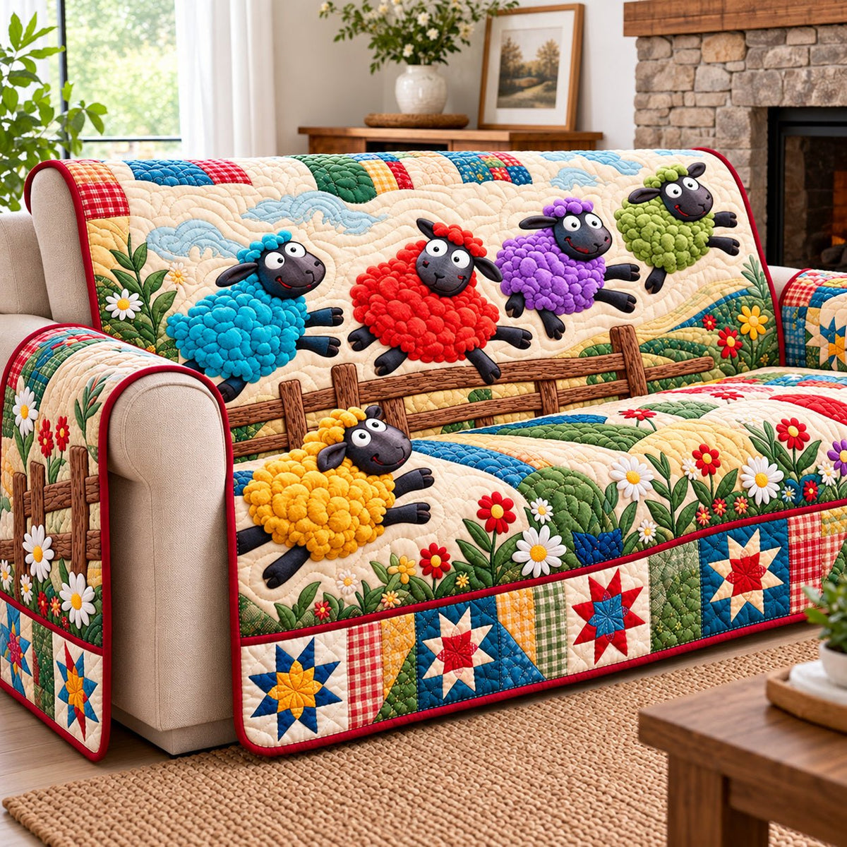 Funky Sheep Fiesta Sofa Cover