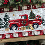 Furry Holiday Joyride Table Runner