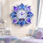 Personalized floral clock for skater wall clock — personalized with a custom name