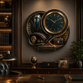 Executive suit Custom Name Wall Clock — personalized with a custom name