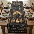 Warrior Armor Light Table Runner