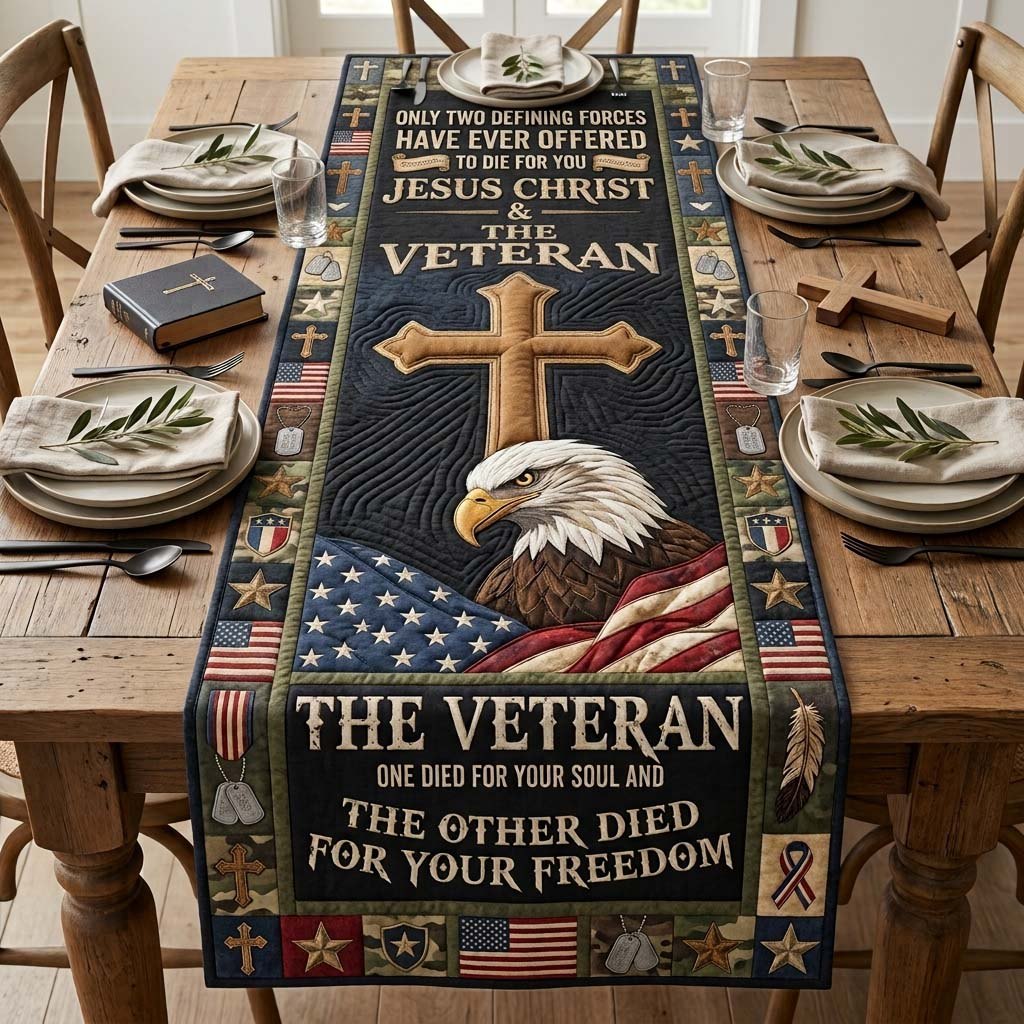 Christ and Veteran Table Runner