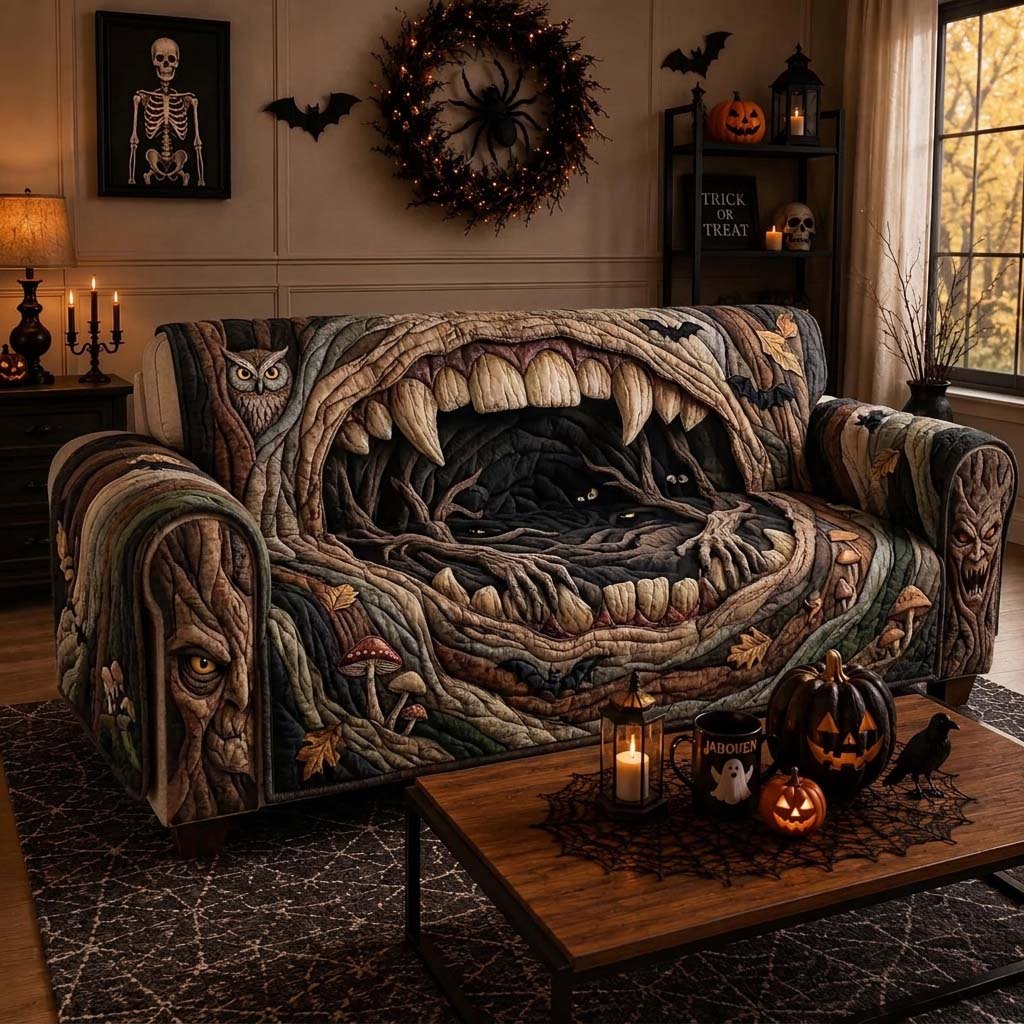 Haunted Forest Maw Sofa Cover