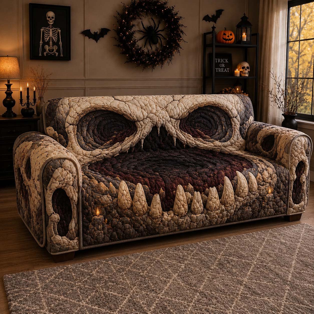 Skull Cave Sofa Cover