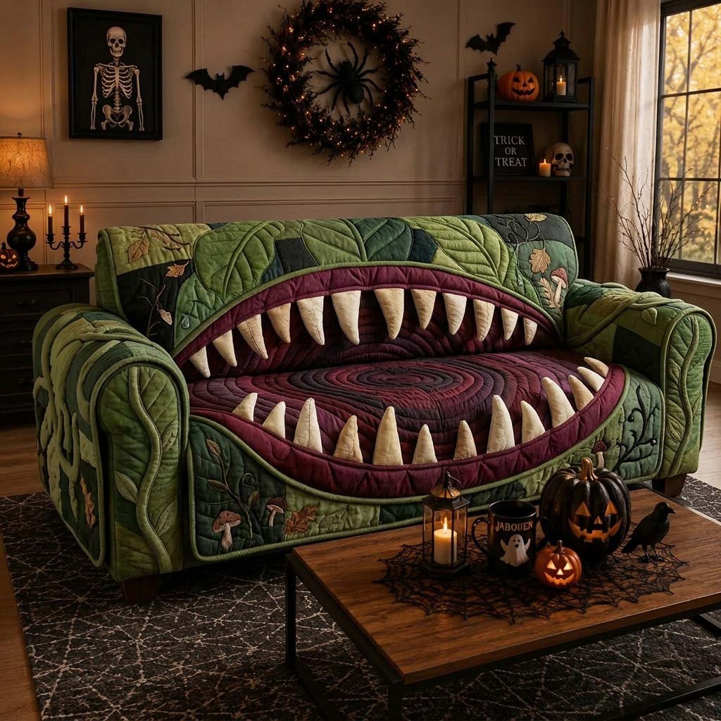 Carnivorous Vine Bite Sofa Cover