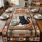 Spooky Biscuit Cat Table Runner