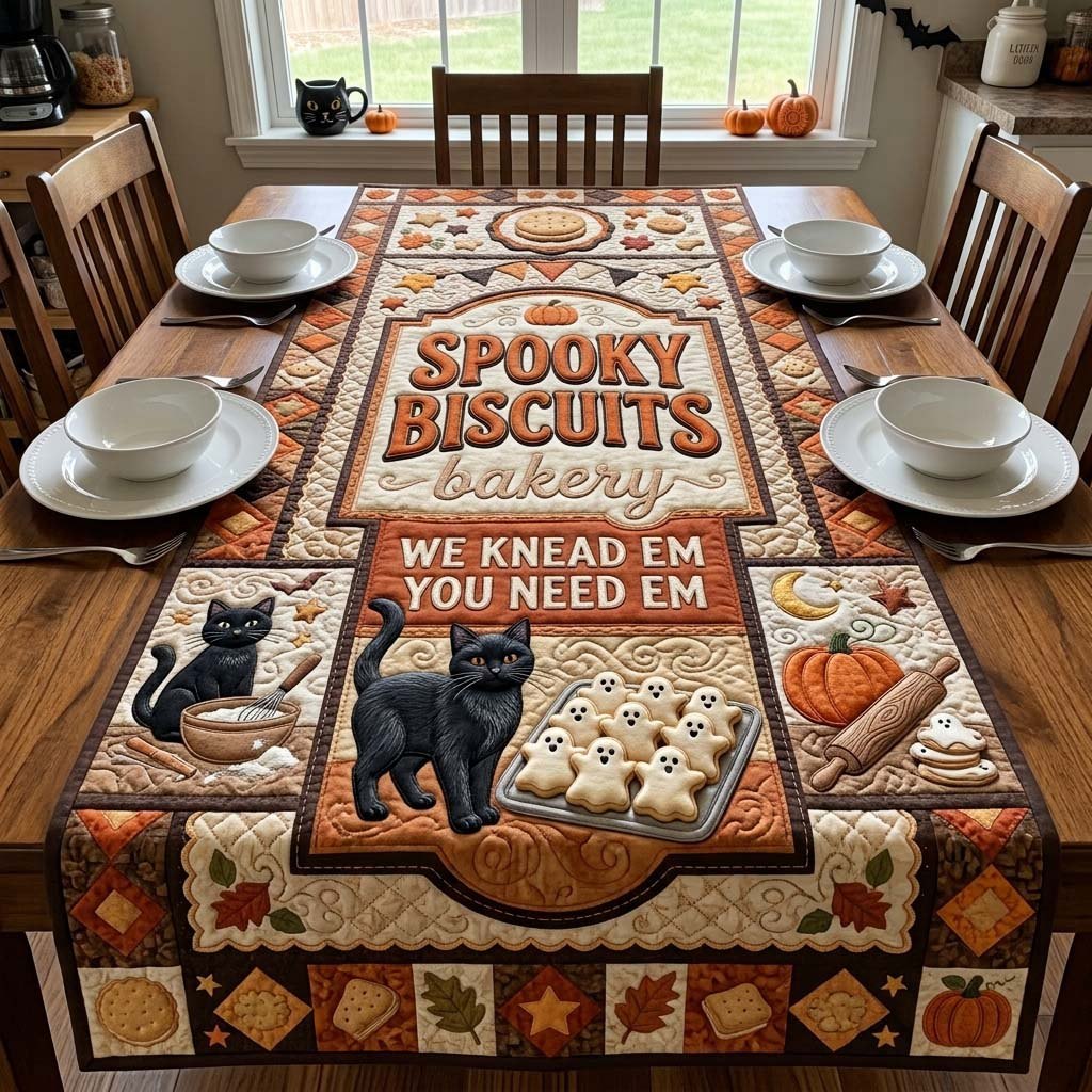 Ghost Biscuit Bakery Table Runner