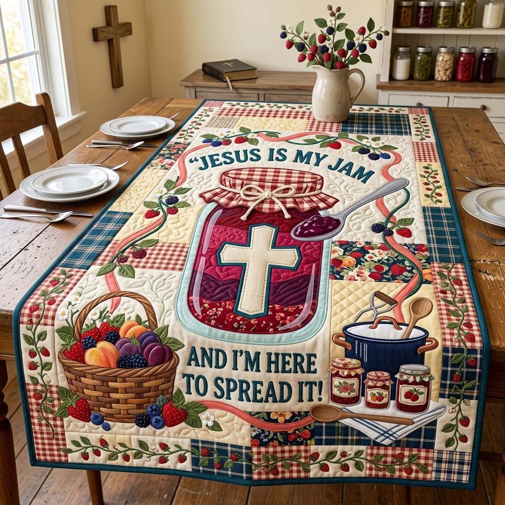 Faithful Jam Table Runner